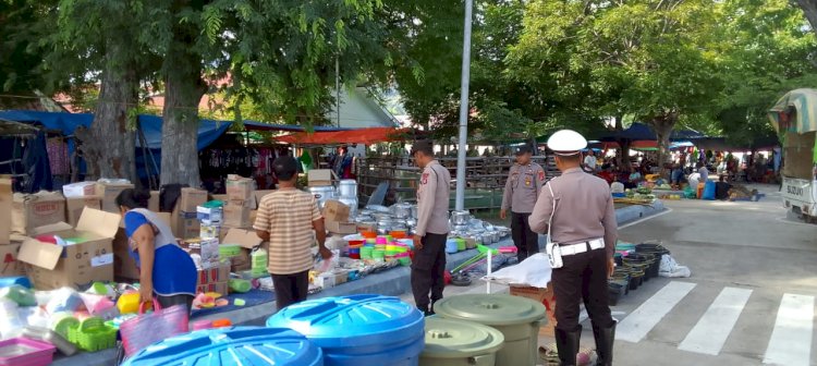 Polsek Insana Utara Gelar Kegiatan K2RYD di Pasar Wini