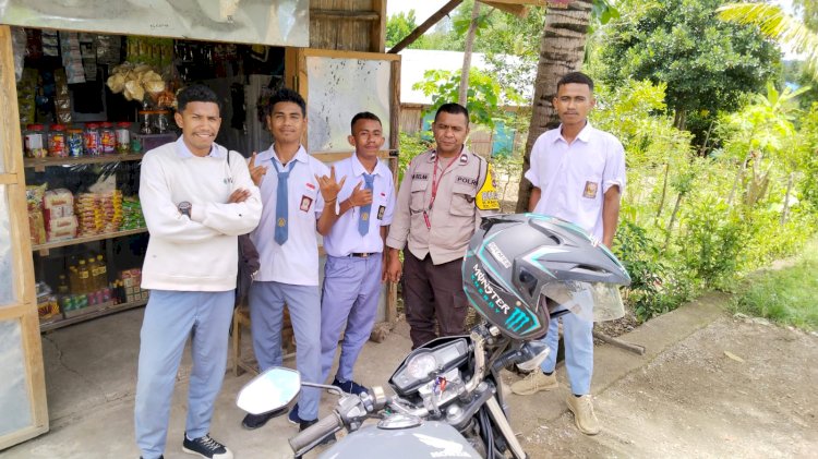 Bhabinkamtibmas Kefa Selatan Sambangi Pelajar SMA