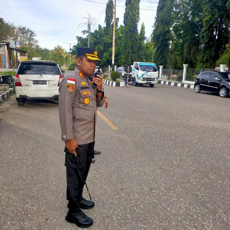 Songsong Paskah, Kapolres TTU Pantau Langsung Situasi Kamtibmas di Beberapa Gereja