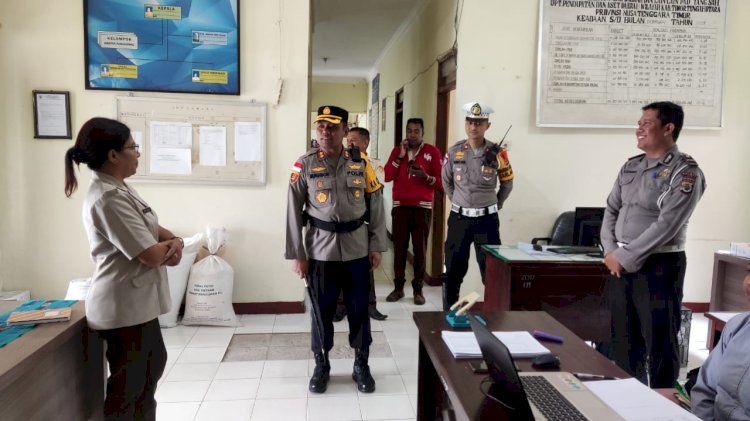 Selesai Libur Panjang, Kapolres TTU Lakukan Pengecekan di Tempat Pelayanan Publik