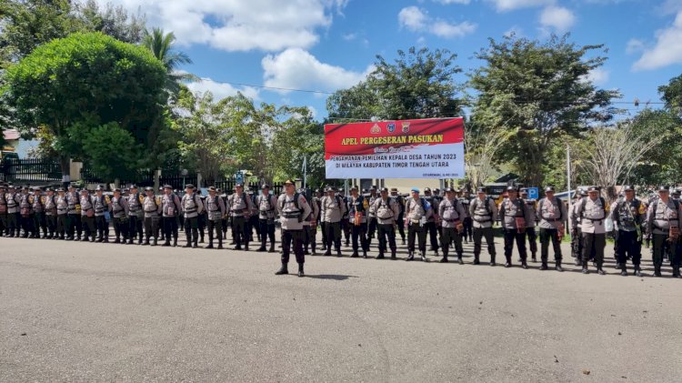 Kerahkan 249 Personil Kawal Pilkades, Kapolres TTU Tekankan Pemahaman Tupoksi dan Bangun Sinergitas