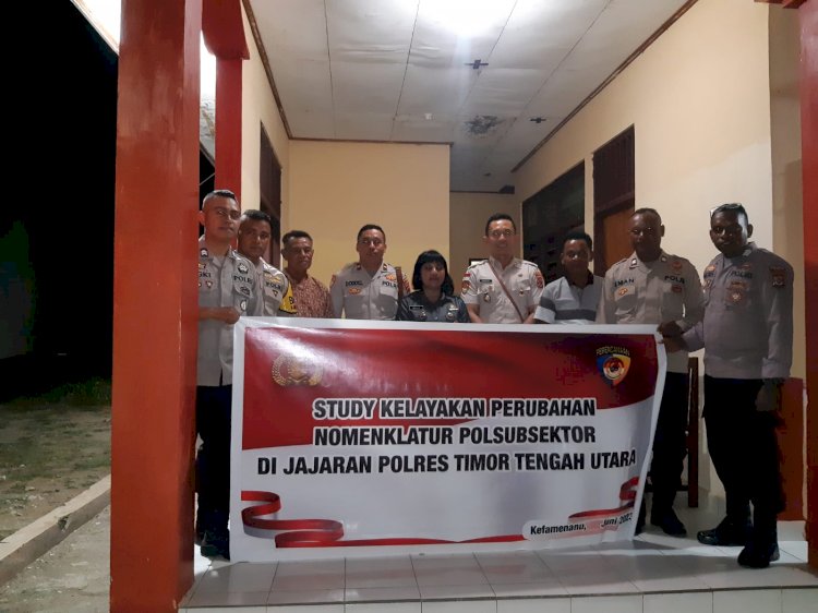 Bag Stragmen Birorena Polda NTT Gelar Study Kelayakan Perubahan Nomenklatur Polsubsektor di Jajaran Polres TTU