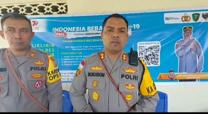 Ayo Buruan, Polres TTU Gelar Vaksin Gratis di Poli Klinik Bhayangkara