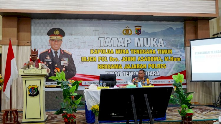 Tatap Muka Bersama Jajaran Polres TTU, Kapolda NTT : Harus Bangga Menjadi Polisi