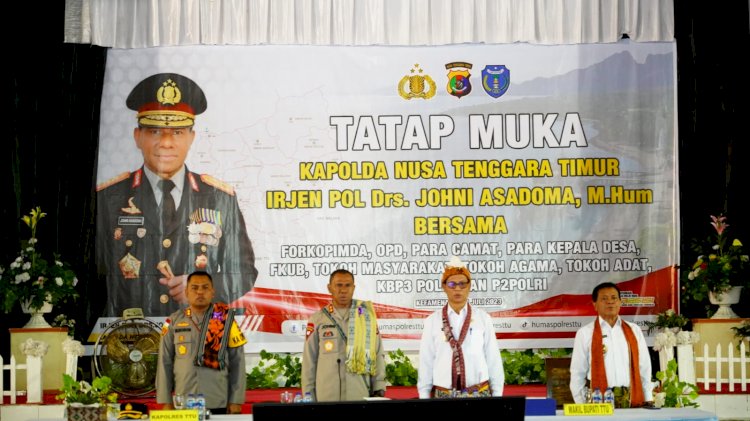 Kapolda NTT Tatap Muka Bersama Unsur Pemerintah, Tokoh Agama dan Tokoh Masyarakat di TTU