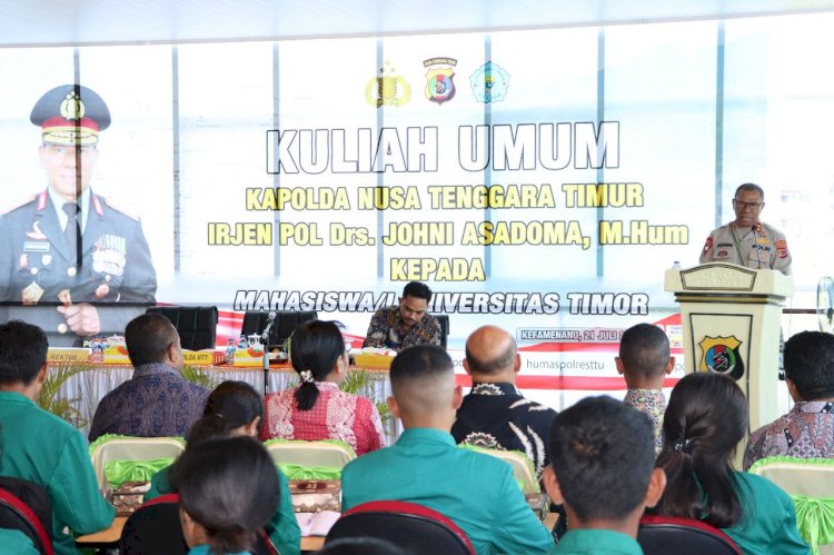 Kapolda NTT Gelar Kuliah Umum Bersama Mahasiswa Unimor