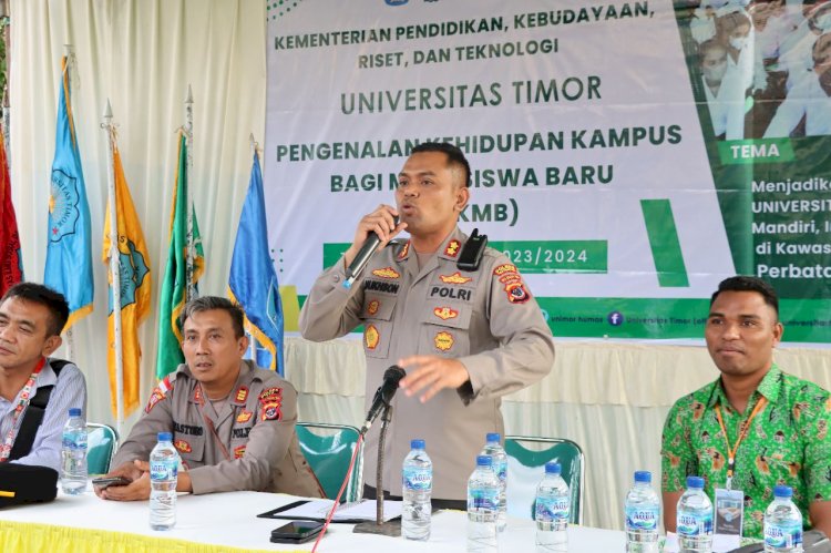 Kapolres TTU Jelaskan Bahaya TPPO Kepada Mahasiswa Unimor