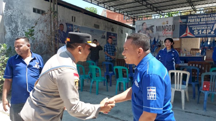 Jelang Pesta Demokrasi, Kapolres TTU Imbau Pengurus Parpol DPC Demokrat TTU Bantu Jaga Kamtibmas