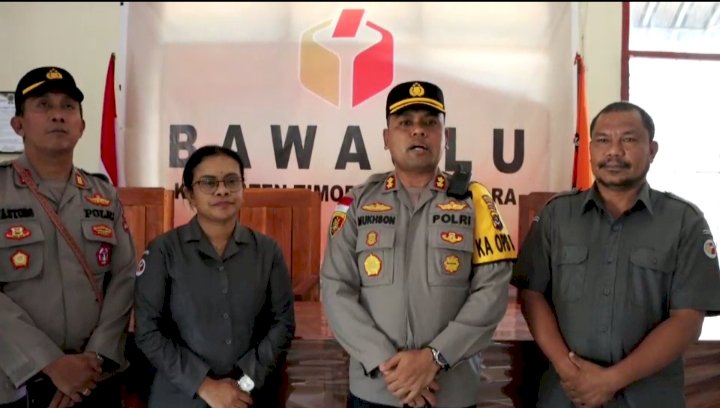 Tindaklanjuti Direktif Kapolda NTT, Kapolres TTU Lakukan Koordinasi Penempatan Anggota di KPUD dan Bawaslu TTU