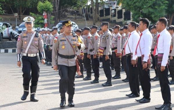 Polres TTU Di-back Up Brimob Polda NTT Amankan Pemilu 2024