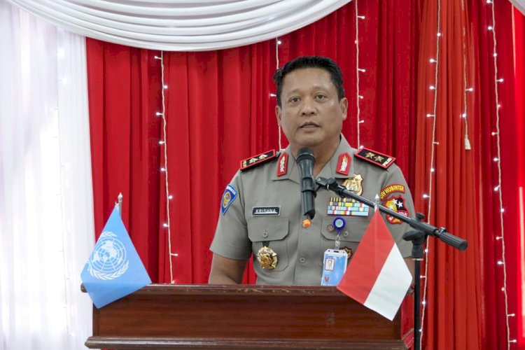 UNMISS Beri Penghargaan Personel Polri, untuk Kontribusi Nyata Misi Perdamaian