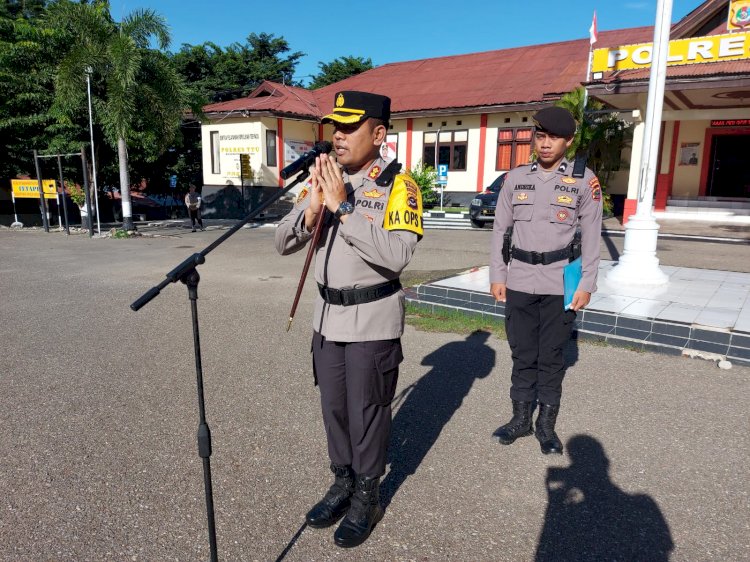 Tahapan Pemilu Berjalan Aman dan Kondusif, Kapolres TTU Apresiasi Anggota