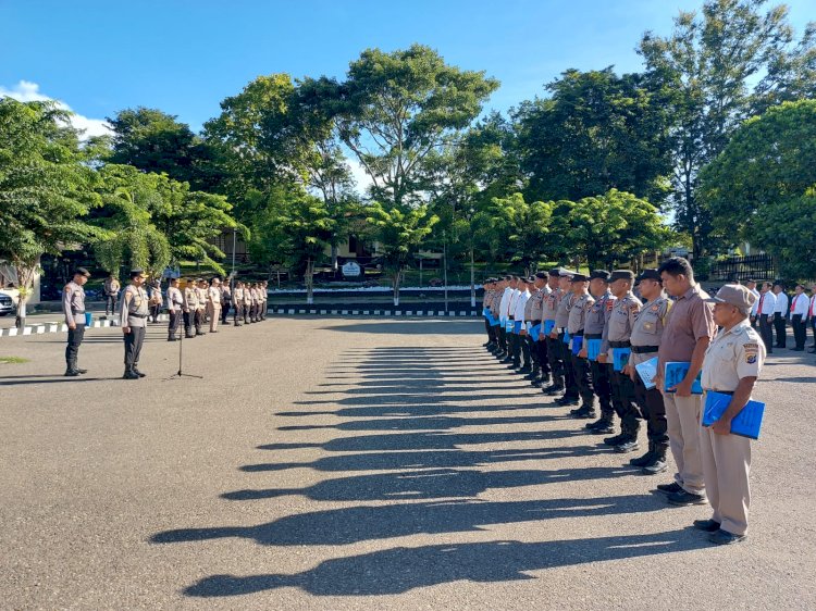 Tiga TPS Lakukan PSU, Kapolres Perintahkan Anggota Lakukan Pengamanan