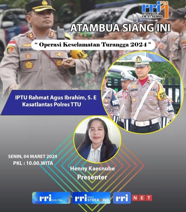 Kasat Lantas Polres TTU Jadi Nara Sumber RRI Atambua