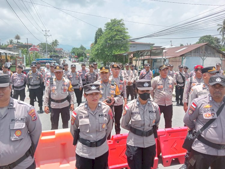 Tiga Hari Kawal Unjuk Rasa Berjalan Aman dan Lancar, Kapolres TTU : Pengamanan Sesuai Barikade