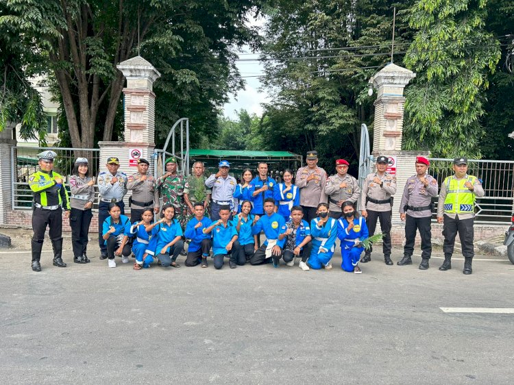 Pengamanan Minggu Palma : Wakapolres TTU Pastikan Pengamanan Berjalan Sesuai Rencana