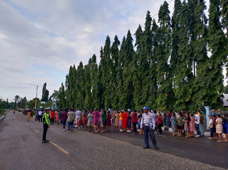 Pengamanan Minggu Palma : Wakapolres TTU Pastikan Pengamanan Berjalan Sesuai Rencana