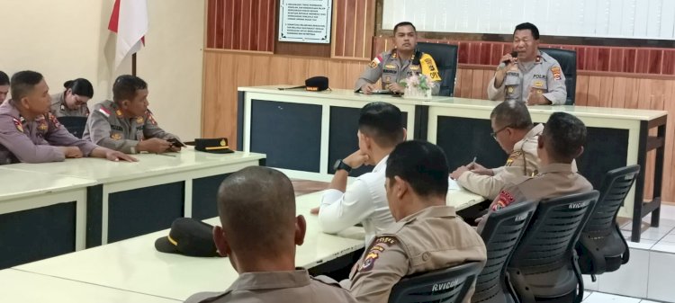 Pimpin Rapat Evaluasi Ops Semana Santa, Kapolres TTU Tekankan Kesadaran dan Kedisiplinan Anggota