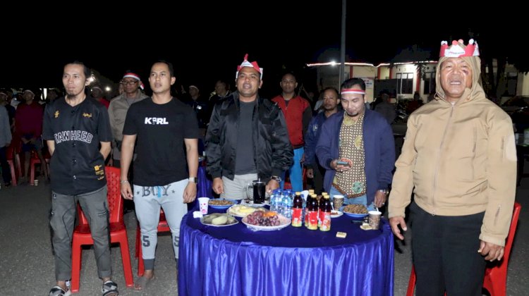 Meriah, Ratusan Penonton Padati Nobar Semifinal Piala AFC U-23 di Mapolres TTU