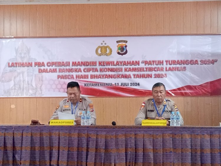 Operasi Patuh Berlalulintas : Polres TTU Gelar Latpraops