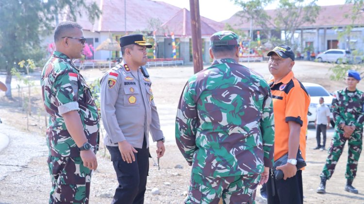 Pengamanan Berlapis TNI/Polri di Sekitar Helyport : Pastikan Pendaratan Helykopter Kepresidenan