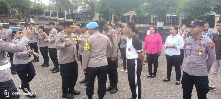 Polres TTU gelar penertiban penggunaan atribut pada pakaian dinas Polri