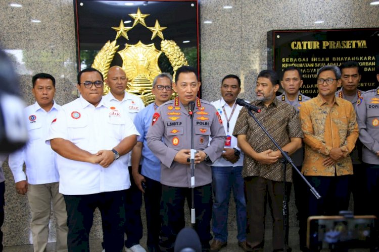 Terima Audiensi Para Buruh, Kapolri Apresiasi Upaya Menjaga Ruang Demokrasi