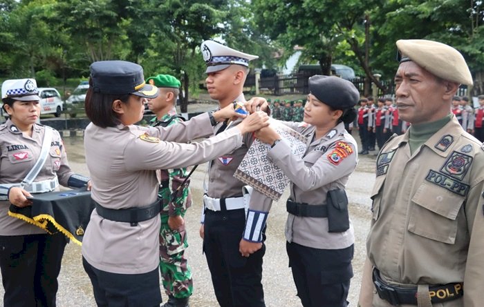 Kapolres TTU Pimpin Apel Gelar Pasukan Operasi Keselamatan Turangga 2025