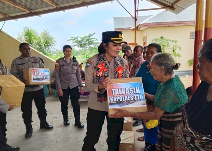 Kapolres TTU Berbagi Tali Asih dengan Purnawirawan Polri dan Tokoh Adat di Lurasik