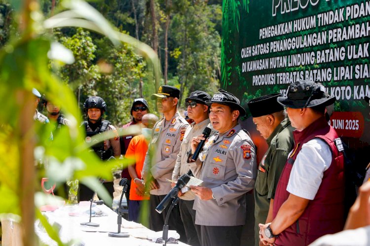 Tindak Tegas Perusakan Hutan, Polda Riau Tegaskan Komitmen Green Policing