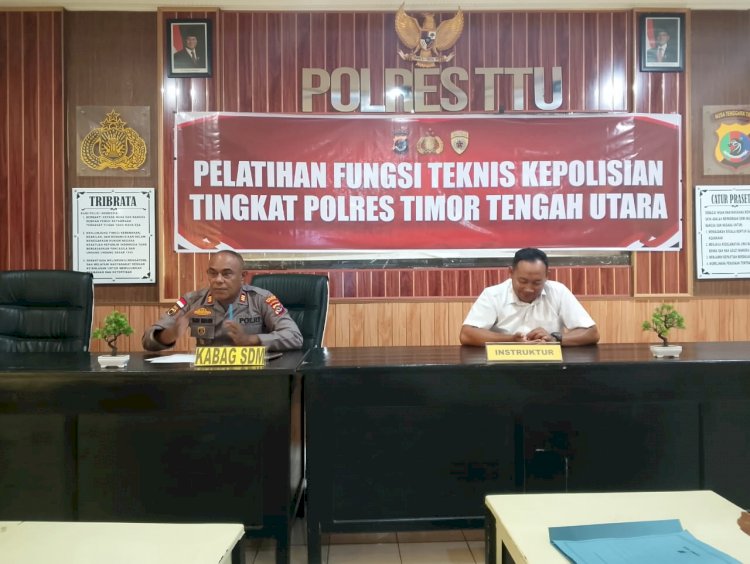 Tingkatkan Profesionalisme Personel, Polres TTU Gelar Pelatihan Fungsi Teknis Kepolisian