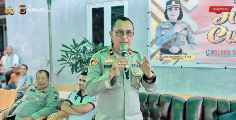 Jumat Curhat Polres TTU: Meruntuhkan Sekat, Membangun Kepercayaan di Kampung Peaboko