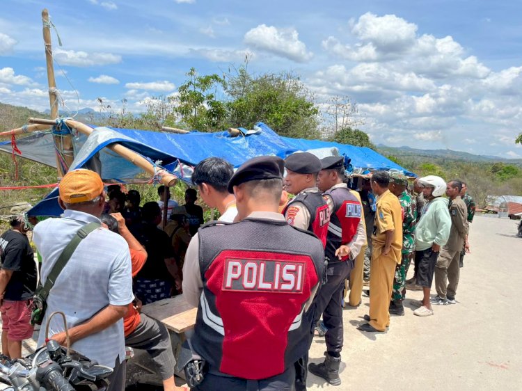 Penertiban PKL di Sekitar Pasar Baru Kefamenanu, Polres TTU Dukung Kebijakan Pemda