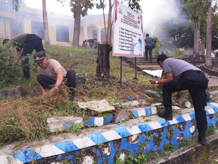 Tanamkan Disiplin dan Soliditas, Polres TTU Gelar Kurvei Bersama di Mako