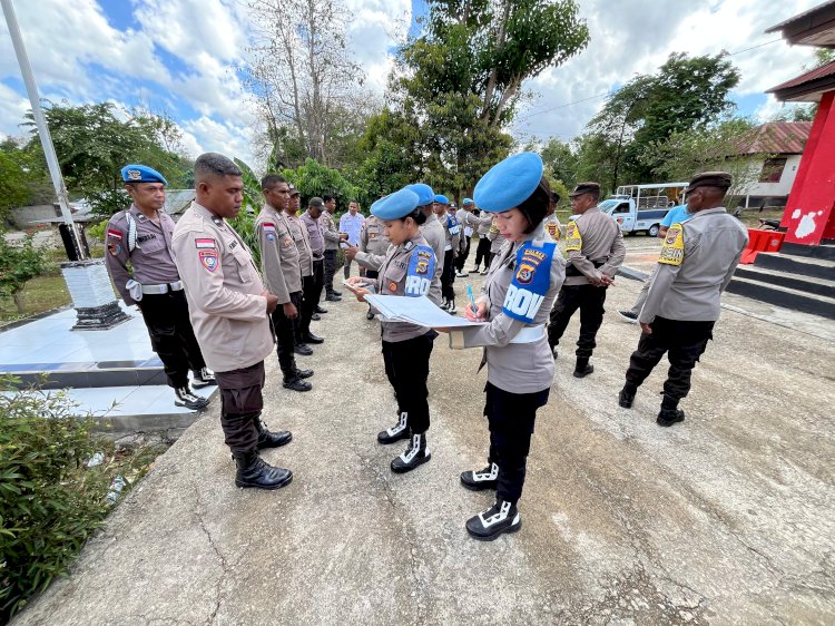 Disiplin Anggota Digenjot, Propam TTU Optimalkan Pelayanan Polsek Noemuti Lewat Gaktiblin