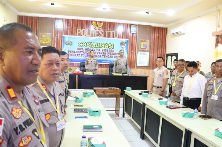 DIPA 2026 Diserahkan, Polres TTU Tegaskan Transparansi dan Prioritas Layanan Publik