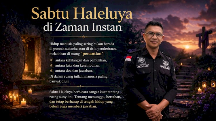 Sabtu Haleluya: Ruang Penantian di Zaman Instan