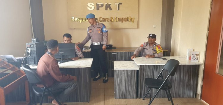 Guna Menjamin Mutu Pelayanan, Propam Polres TTU Lakukan 'Kontrol Kualitas' Terhadap Petugas Operasional