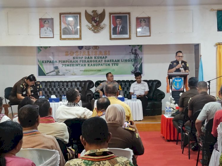 Sinergi Penegakan Hukum, Polres TTU ikut andil dalam Sosialisasi KUHP dan KUHAP Bersama Pimpinan Daerah