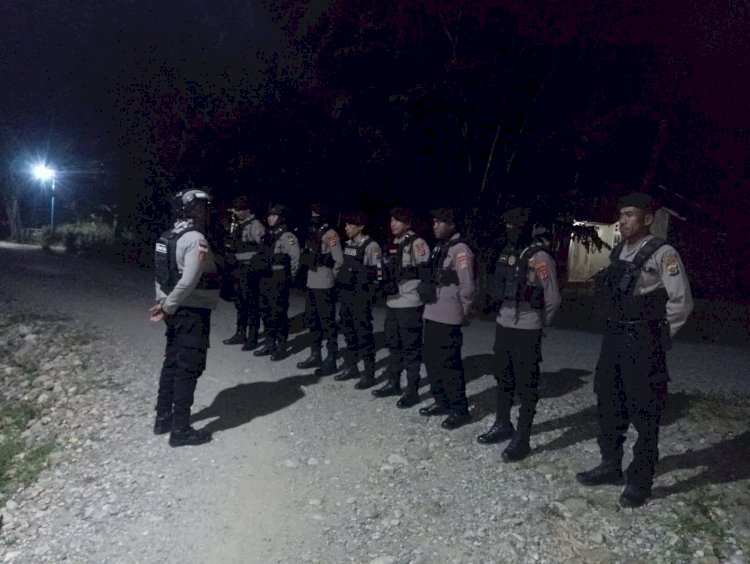 Guna Menekan Angka Kriminalitas, Raimas Sabhara Polres TTU Intensifkan Patroli Malam 