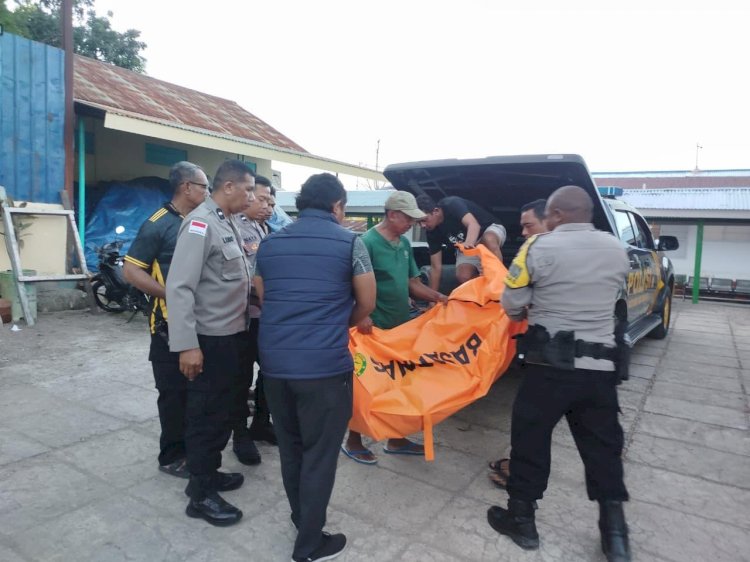 Respon Cepat Polres TTU: Evakuasi Korban Tenggelam di Cekdam Naiola Menggunakan Kendaraan Dinas Samapta