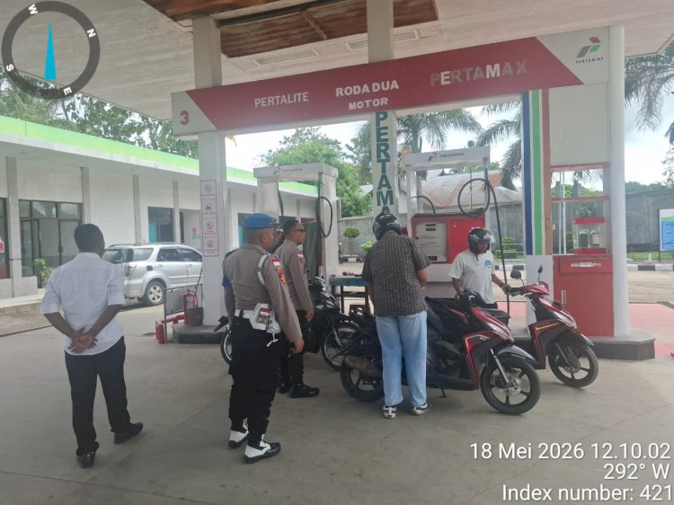 Antisipasi Gejolak Kenaikan Harga Bbm, Polres Timor Tengah Utara Gencarkan Patroli Presisi Dan Deteksi Dini Di Sejumlah SPBU