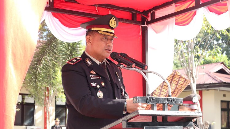 Putra Biinmaffo Pimpin Upacara Hari Lahir Pancasila 2026 di Polres TTU, Kompol Sudirman Ajak Personel Hayati Nilai-Nilai Pancasila
