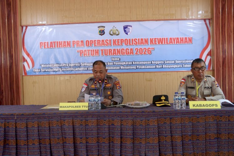 Wujudkan Kamseltibcarlantas Kondusif Menjelang Hari Bhayangkara, Polres TTU Resmi Buka Pelatihan Pra Operasi 