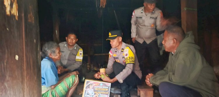 Sambut HUT Bhayangkara ke-80, Polsek Miomaffo Barat Gelar Bansos Tepat Sasaran bagi Lansia dan Disabilitas, Kapolsek Upayakan Langkah Nyata Ke Dinas Sosial