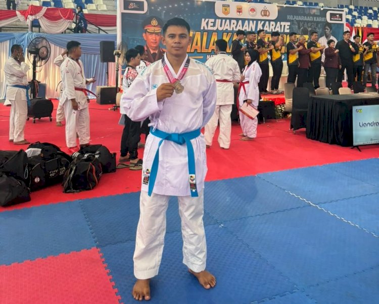 Bripda Aril Tanesib Persembahkan Medali Emas Kapolri Cup 2026, Harumkan Nama Polres TTU Polda NTT