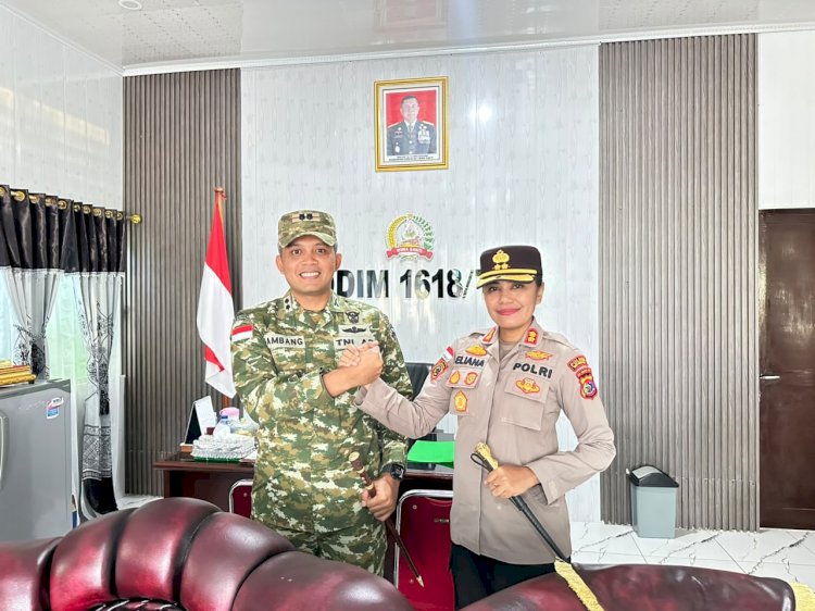 Silaturahmi Hangat Kapolres Ttu ,  Perkuat Sinergitas Tni-Polri Demi Menjaga Kamtibmas Dan Keutuhan Nkri di Bumi Biinmaffo.