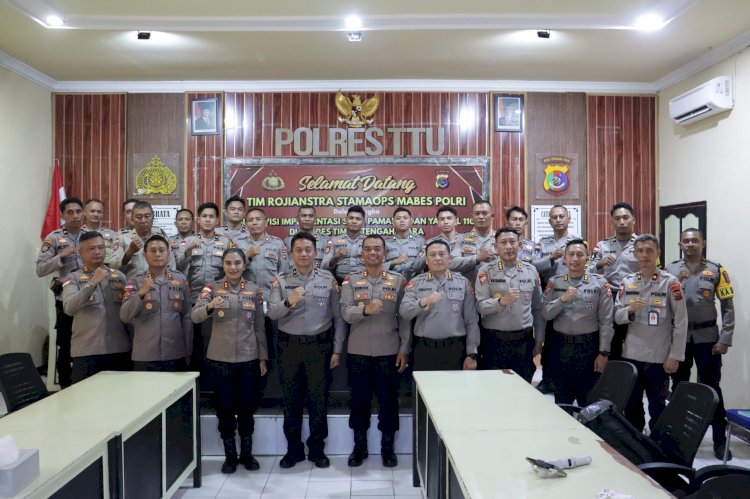Tim Rojianstra Stamaops Polri Gelar Supervisi Penguatan Fungsi Pamapta di Polres TTU