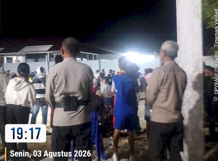 Dukung Pesta Rakyat Semarak HUT RI Ke-81, Personel Polsek Biboki Anleu Gelar Patroli Dialogis dan Pengamanan Turnamen Olahraga