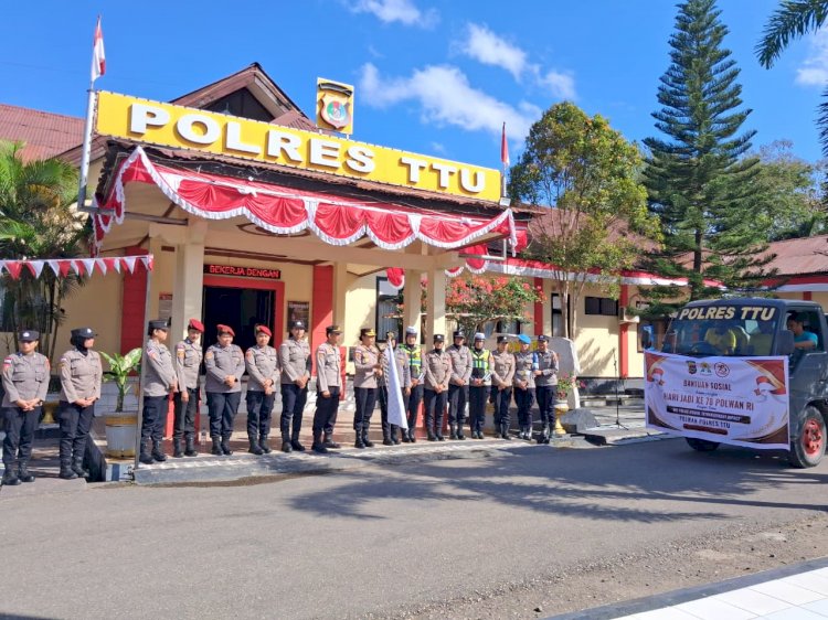 Kapolres TTU Lepas Tiga Unit Tangki Air Bersih, Wujud Kepedulian Polri di Tengah Musim Kemarau Panjang
